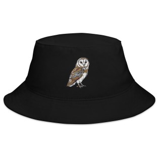 Owl Embroidered Bucket Hat