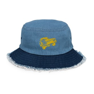 Off-Road Truck Printed Denim Bucket Hat