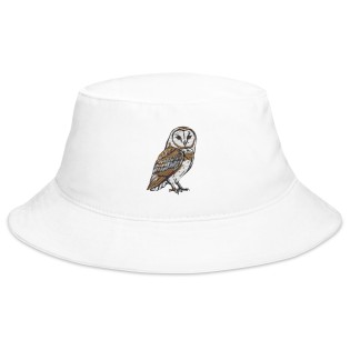 Owl Embroidered Bucket Hat