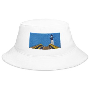 Lighthouse-themed bucket hat