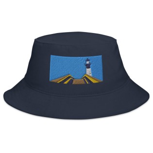 Lighthouse-themed bucket hat