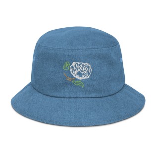 Floral Denim Bucket Hat