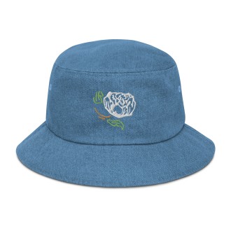 Floral Denim Bucket Hat