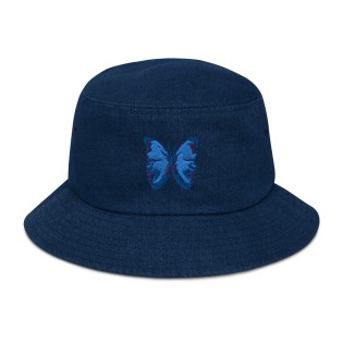 Bucket Hat with Butterfly...