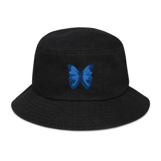 Bucket Hat with Butterfly...