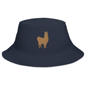 Alpaca pattern bucket hat