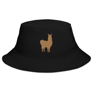 Alpaca pattern bucket hat
