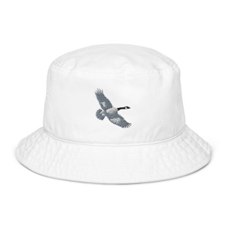 Bucket Hat with Bird Embroidery